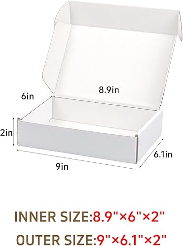 Miniatura 145 de Cajas de envío pequeñas de 6 x 4 x 2 pulgadas para pequeñas empresas, paquete de 30 cajas de correo moradas, caja de embalaje de cartón corrugado