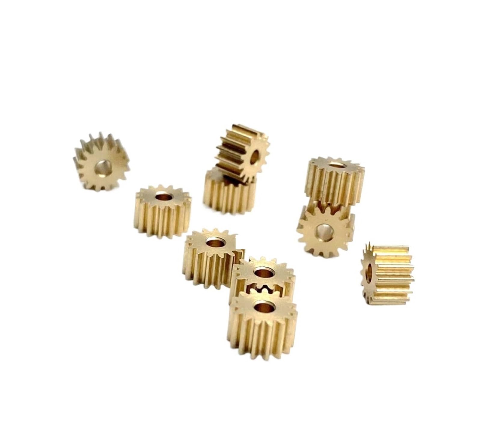 Bevel Gear Pinion Hardware Mechanical 5pcs 0.4M 15T Small Copper Gear 1.5/2mm(1.98mm-Thick 4mm)