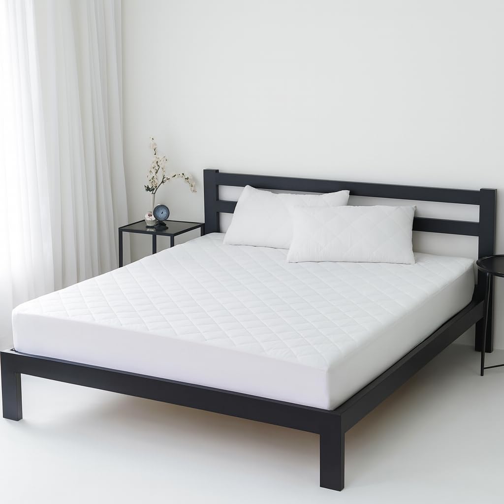 Quilted Mattress Protector - Extra Deep Stretch Skirt– Mattress Topper – Anti Allergy ...
