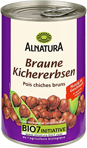 Alnatura Braune Kichererbsen, 1 x 400 g. Abtropfgewicht 1 x 240 g