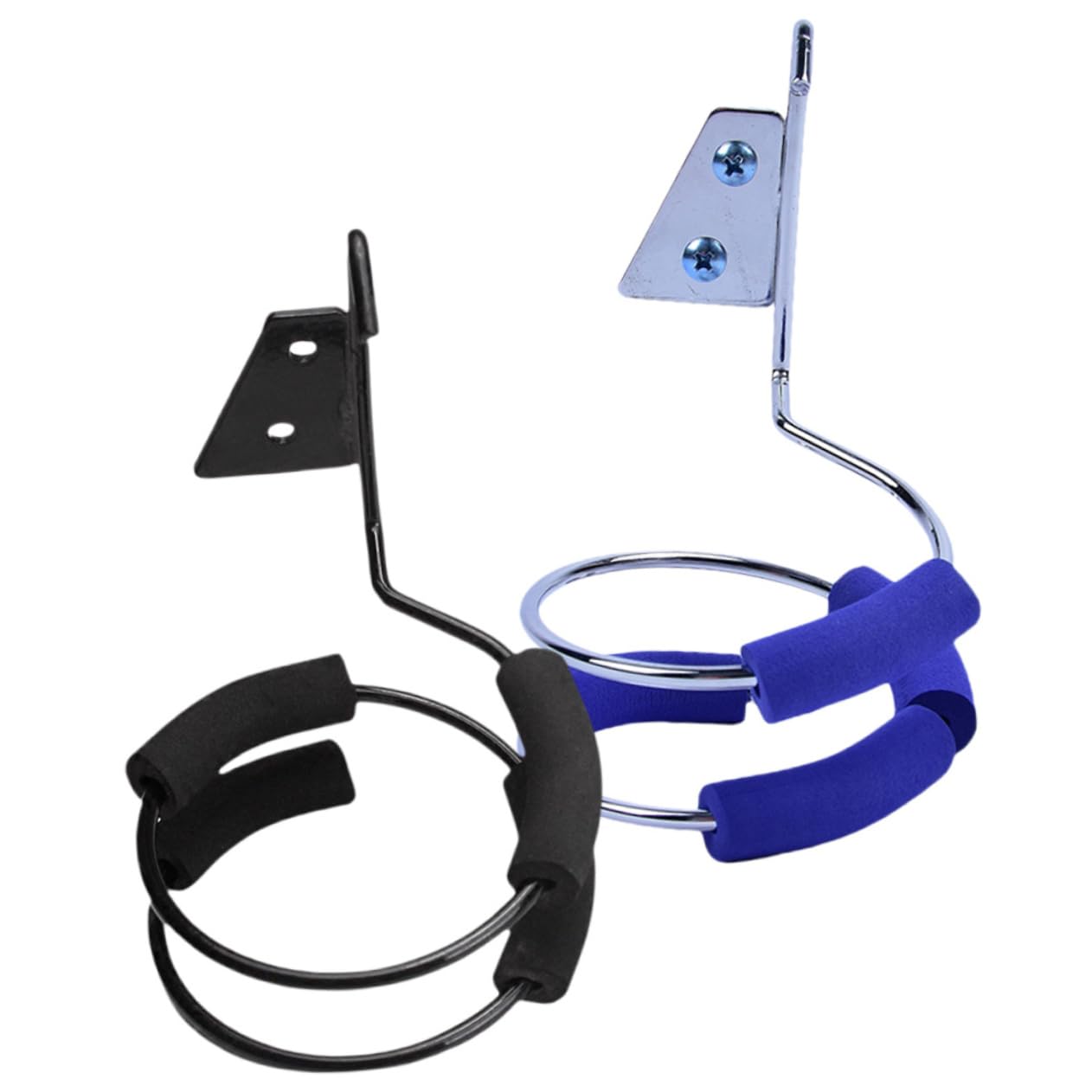 FRCOLOR 4 Sätze Fönständer Trimmer Halter Lockenwickler Clipper Gummibänder Hair Dryer Holder Bad Wandregal Friseurbedarf Wandmontiertes Hängeregal Rostfreier Stahl 2 Stück * 4