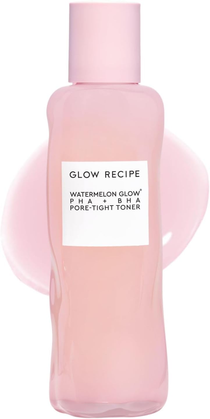 Watermelon Glow BHA + PHA Pore-Tight Facial Toner - Hydrating Facial Toner with Hyaluronic Acid, Cucumer + Tea Trea Extract to Help Tighten Pores for Smooth + Dewy Skin (150ml / 5oz)