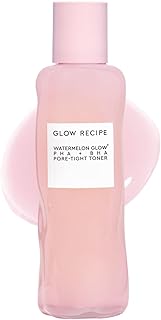 Glow Recipe PHA + BHA Face Toner, Korean Exfoliating Toner for Pores, Gentle Chemical Exfoliant + Hydrating Toner, Watermelon, Cactus Water + Glycerin (150ml)