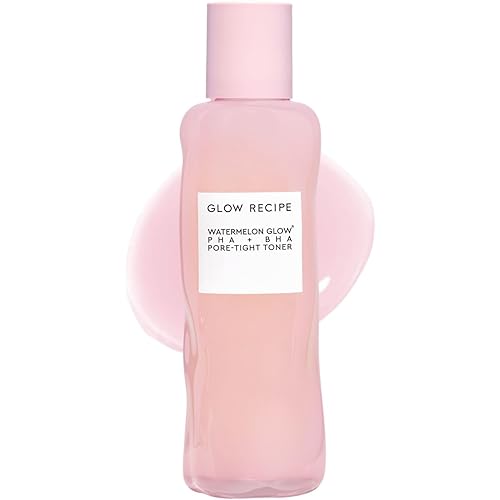 Glow Recipe PHA + BHA Face Toner - Korean Skin Care Pore Minimizer & Gentle Facial Exfoliator for Tightening, Hydrating & Exfoliating - Glycerin, Watermelon & Cactus Water (150ml)