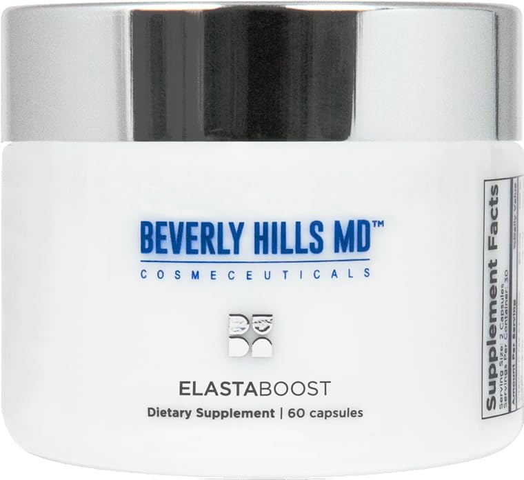 Elastaboost Dietary Supplements for Aging Skin- Elastin Supporting Formula for Lifted, Firmer, Skin w/Hydrolyzed Elastin, Hyaluronic Acid, Vitamin C, Phytoceramides (60 Capsules)