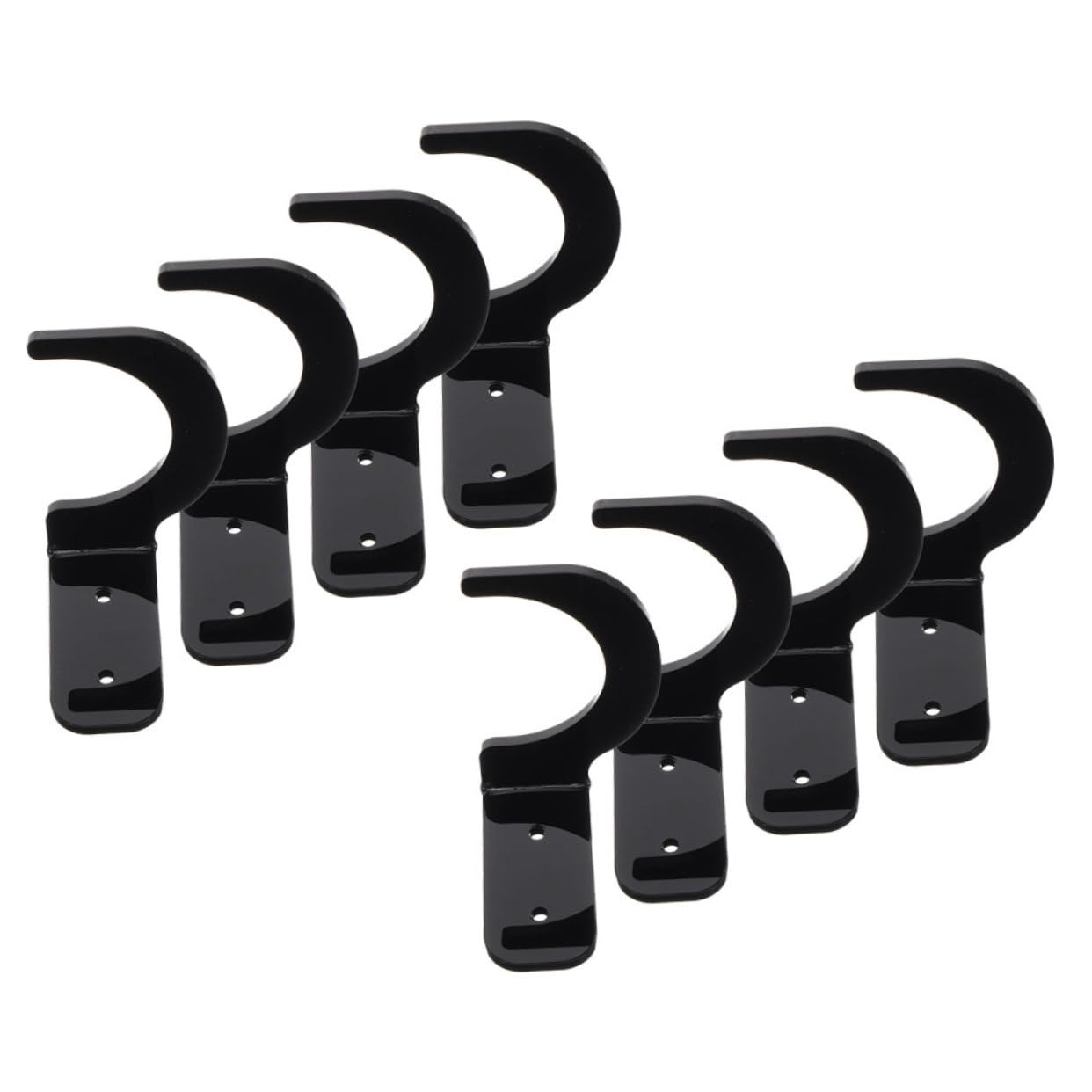 GANAZONO 4 Pairs Baseball Bat Stand Organizer Decor Showing Bat Display Baseball Bat Holder Baseball Bats Aluminum Baseball Stand Baseball Holder Softball Holder Bat Hanger for Black Metal