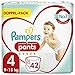 Pampers Baby Windeln Pants Größe 4 (9-15kg) Premium Protection, 42 Höschenwindeln, Komfort und Schutz Für einfaches Anziehen