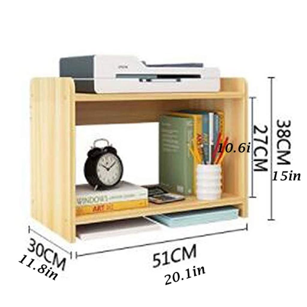 Stand di Stampa per Ufficio Scaffale Piccolo scaffale a 2 Strati Stampante Scaffale for mensole in Legno Copia Semplice Staffa Scanner Fax (Color : A)