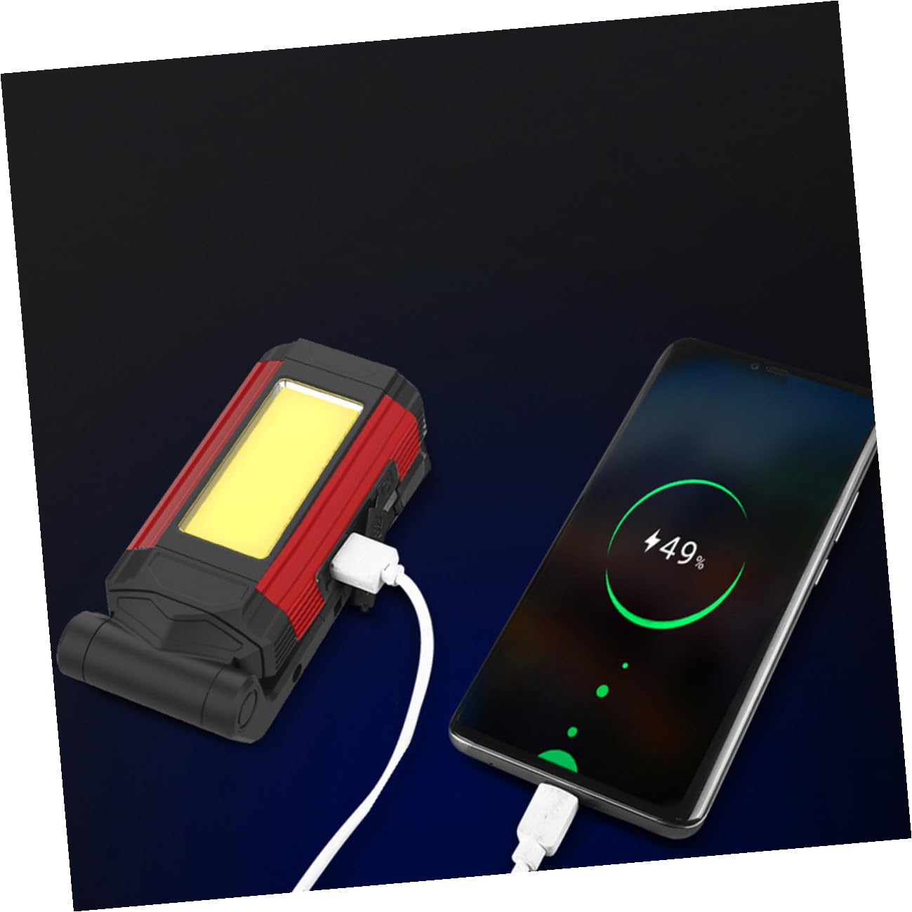 Luce di Ispezione LED Ricaricabile USB 2800 Mah con Fissaggio Magnetico