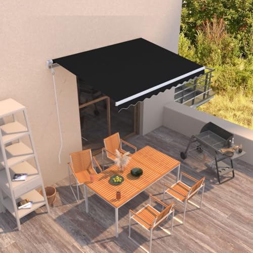 Festnight Store Banne Motorisé 3x2,5 Store banne Electrique avec Télécommande Auvent Rétractable à Bras Repliable pour Balcons Terrasse et...