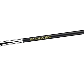 Bdellium Tools Professional Makeup Brush - Maestro Series 763 Angled Brow - With Soft Synthetic Fibers, For Defining Eyebrows (Black, 1pc)