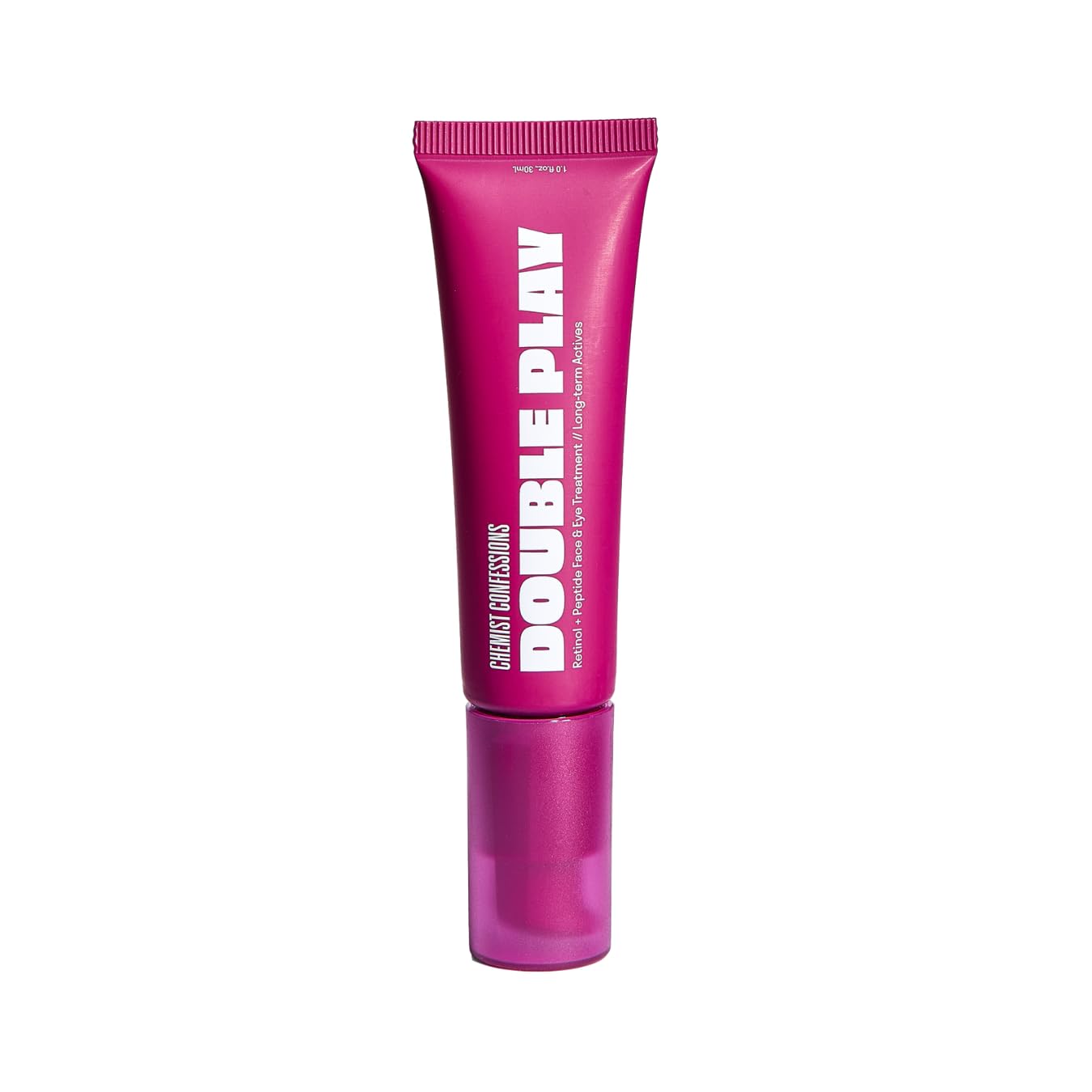 Chemist Confessions Double Play Retinol Face & Eye Cream - Anti-Aging Moisturizer with Peptides for Fine Lines, Wrinkles & Uneven Texture - Gentle Retinol Eye Treatment