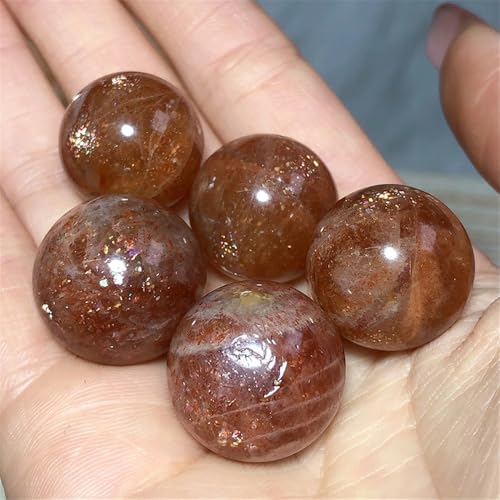 Esfera de cristal natural pulida con arcoíris para decoración de casa 6