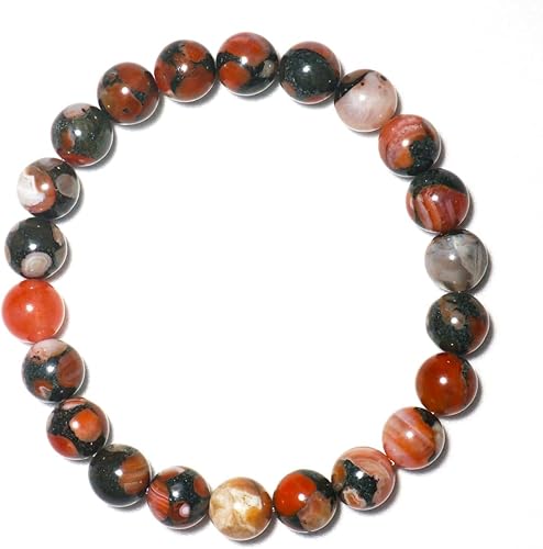 Vista 59 de Single-pack of pure gemstone bracelets Fluorita-10MM,100 mm Tiger Eye,10MM-Tigre rojo,Turmalina negra de 0.472 in,12MM-tigres rojos-9