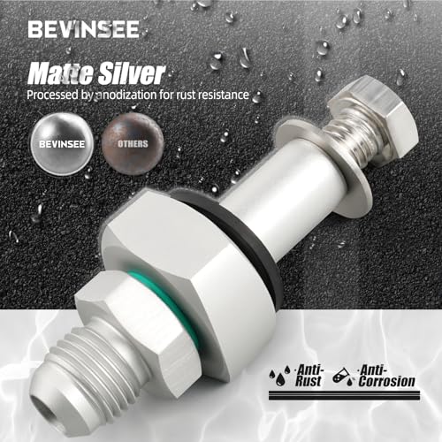 Bevinsee 6AN Universal Fuel Tank Return Line Fitting Bung Kit – Weldless 6061 Aluminum - Image 5
