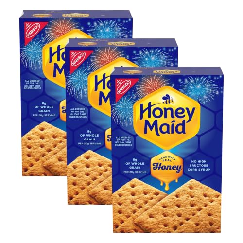 Honey Maid Graham Crackers, Gingerbread House Cookies, Original, 14.4 Oz (Pack of 3)