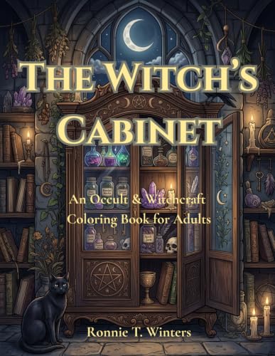 The Witch’s Cabinet: An Occult & Witchcraft Coloring Book for Adults (Dark Coloring Collection: A Gothic Horror Coloring Book Series) image 2