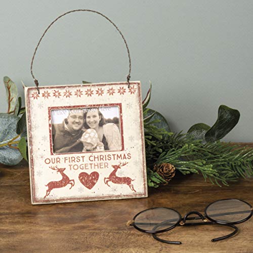 Primitives-by-Kathy-Rustic-Mini-Hanging-Photo-Frame-First-Christmas Primitives by Kathy Rustic Mini Hanging Photo Frame First Christmas