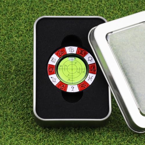 Leitor Verde Golfe - Nível de colocação de pista de golfe compacto à prova d'á - Marcador de bola d