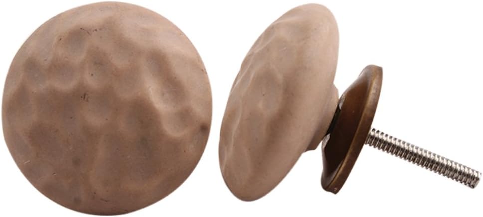 Indian Shelf 25 Pieces Ceramic Drawer Knobs Brown Kitchen Cabinet Hardware Solid Dresser Pulls