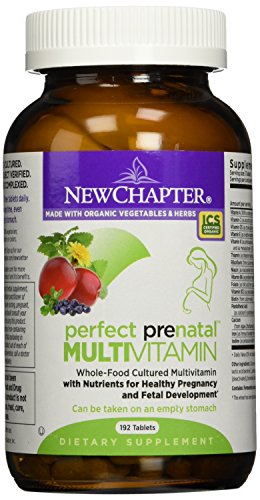 New Chapter Perfect Prenatal Vitamins, 192ct, Organic Prenatal Vitamins, Non-GMO Ingredients for Healthy