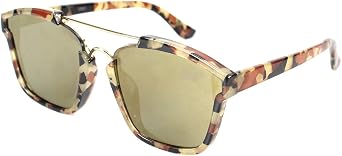 Aloha Eyewear Womens Central Park Fashion Sunglasses with Flat Mirror Lens