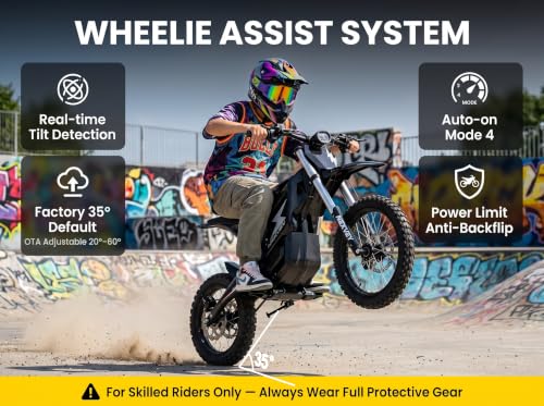 NEXVEY 4000W Wheelie Assist Dirt Bike