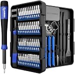 STREBITO Jeu de tournevis de petite précision 64-Piece avec Torx, Triwing, Pentalobe, Kit d'outils de réparation électronique pour ordinateur, PC, Ordinateur portable, MacBook, Comprimé, téléphone, PS5, Xbox, Interrupteur, Verre, Sonnerie de porte