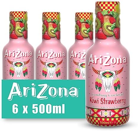 Arizona Kiwi Strawberry Juice Drink, 6 x 500ml PET Bottles