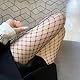 Hrlace 2 Paar Netzstrumpfhose Damen Sexy Strumpfhosen Strümpfe Netzstrümpfe Fischernetz Strumpfhose Hohe Taille Fishnet Leggings Pantihose für Alltagskleidung Cosplay Große Masche Schwarz