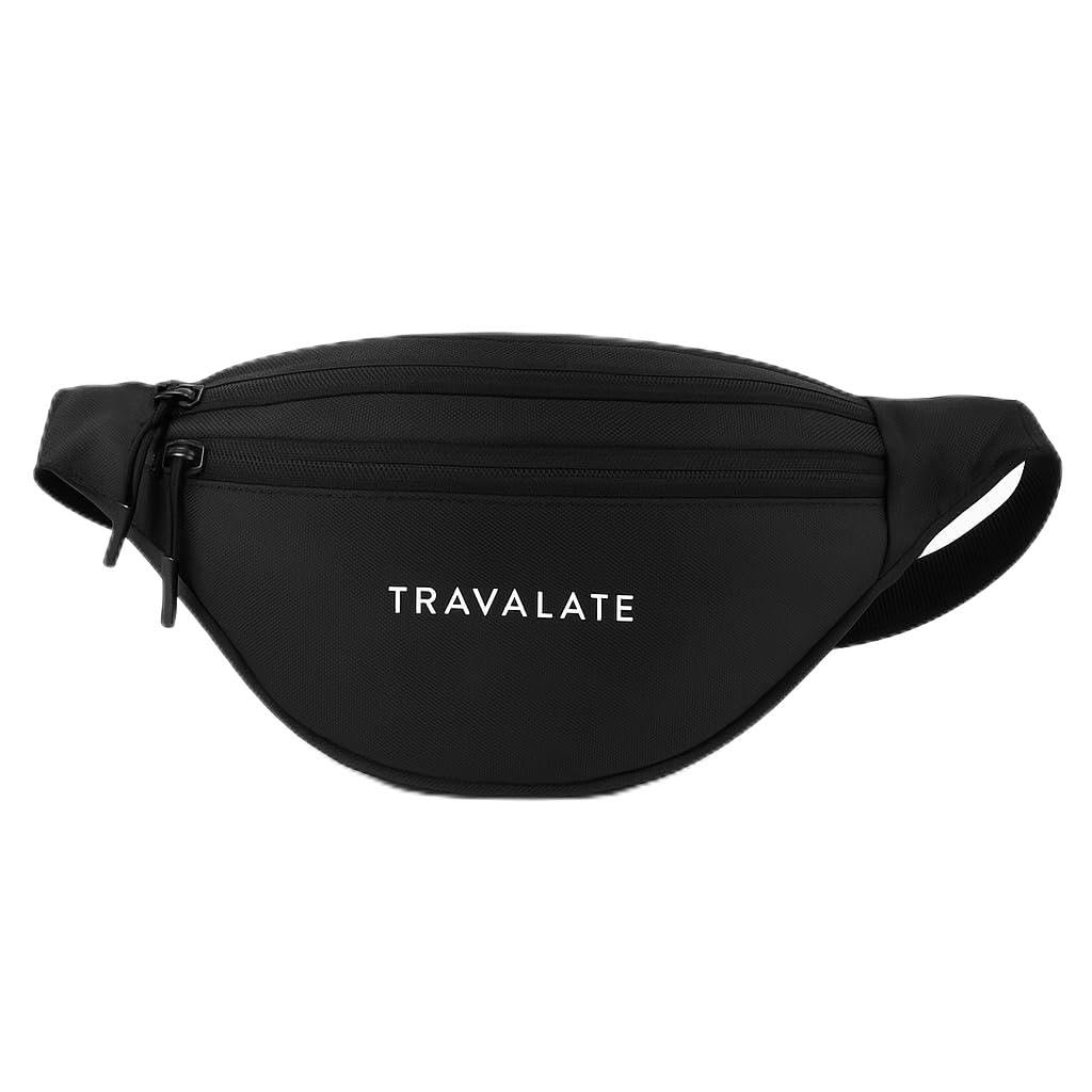 Travalate® Waist Bag for Men Women with Adjustable Strap, Water Resistant (Printed Black)