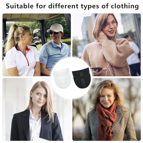 Bekecidi 2 pares de ombreiras, almofadas de ombro de esponja removíveis sem costura, roupa blazer te