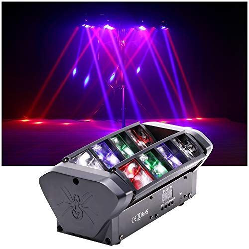 Moving Head Beam DJ Stage Light, Spider DJ Lights DMX512 Sound Activated 2Pcak for Club Disco Family Party Bar DJ Equipment(2-Pack) - Thumbnail 2