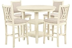 New Classic Furniture Amy 5-Piece Counter Height Dining Sets