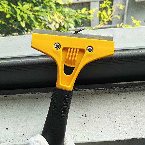 Image of 4 inch Scraper Blades 60 pcs Replacement Stainless Steel Razor Blade for Scraper to Remove Wallpaper Adhesive Vinyls (Pack of 2)