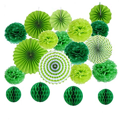 Kit décorations St Patrick papier vert Luckystar ornement festif de salon