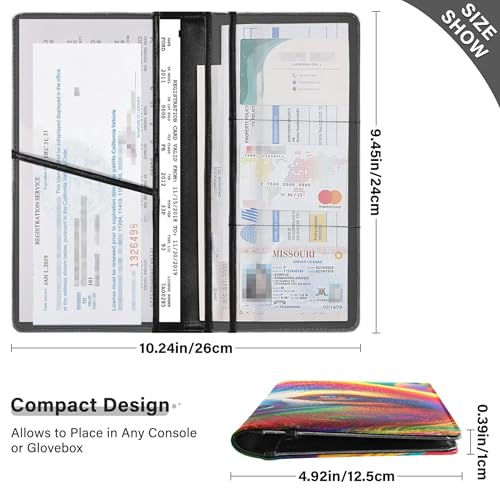 Organizador de auto cuero PU compacto miniatura 3
