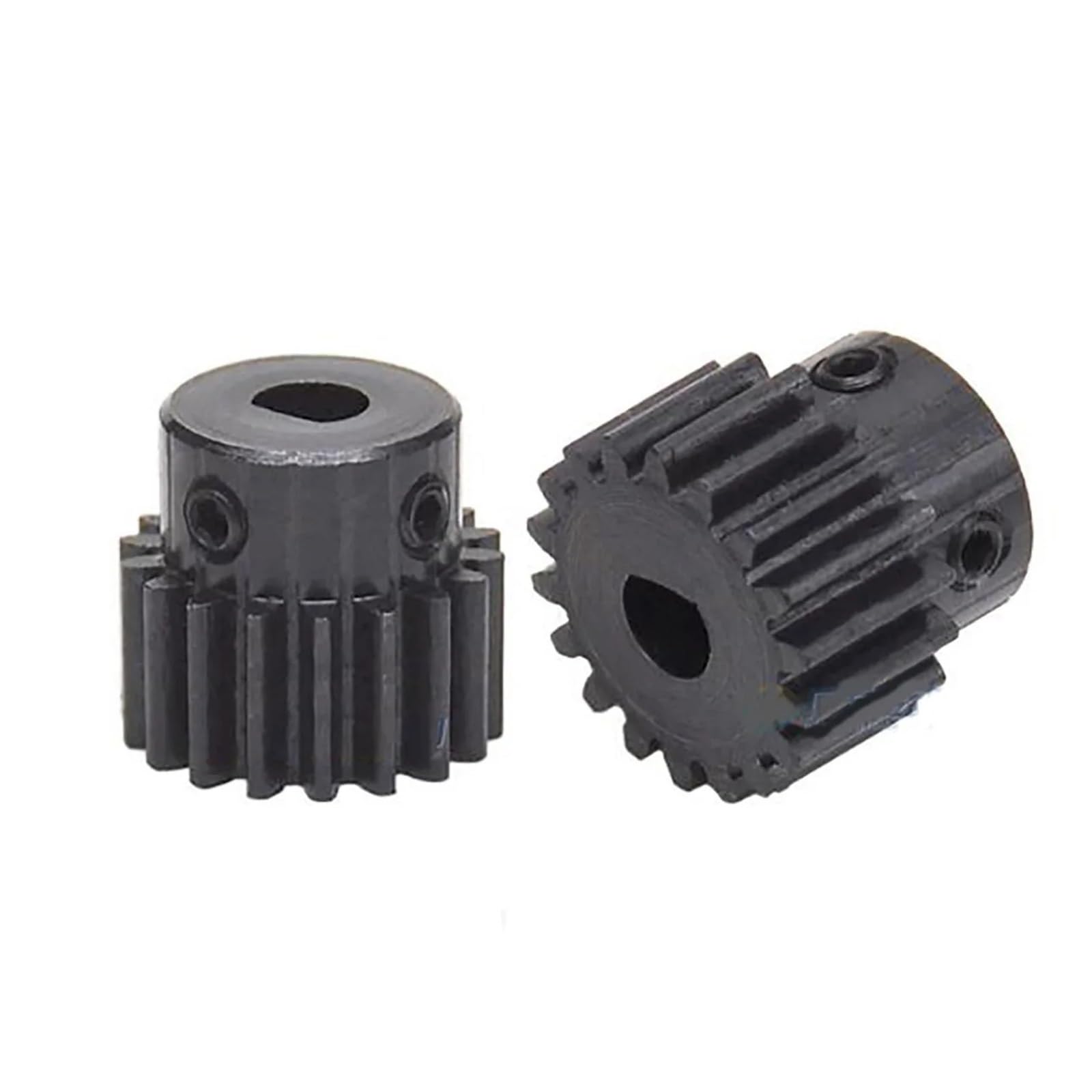 Bevel Gear Pinion Hardware Mechanical 1Modulus Spur Gear D-Type Bore 8x7.5mm Metal Motor 15T-30Teeth Pinion Convex Gear Rack Transmission Gear(17 Teeth)