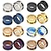 HIETAERIWE New 2025 2Pcs Colorful Anodized Stainless Steel Screw Fit Ear Flesh Tunnel Earring Plug Expander Body Jewelry Findings Piercing Earlet Gauges Fashion Trendy Accessories Creative Gift