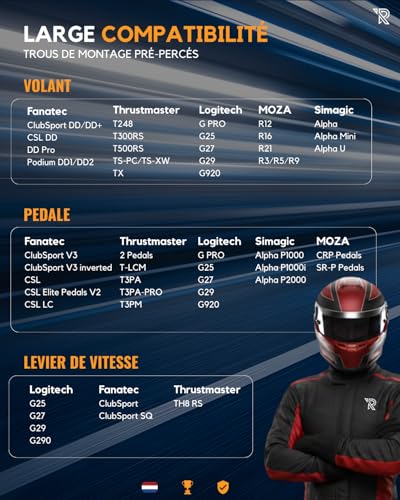 Siège de simulation racing Ranqer en simili-cuir anti-rayures - 5