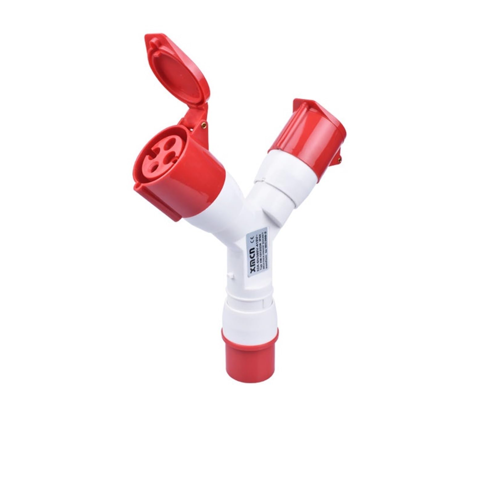 MUYTQAERG Multifunctional Waterproof and dustproof Industrial 1-in-2 IP44 3P/4P/5P Three-Way Plug and Socket 220V 380V(4P 32A)