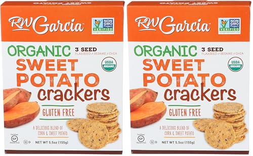 RW GARCIA Organic Sweet Potato Crackers, 5.5 OZ (Pack of 2) image 2