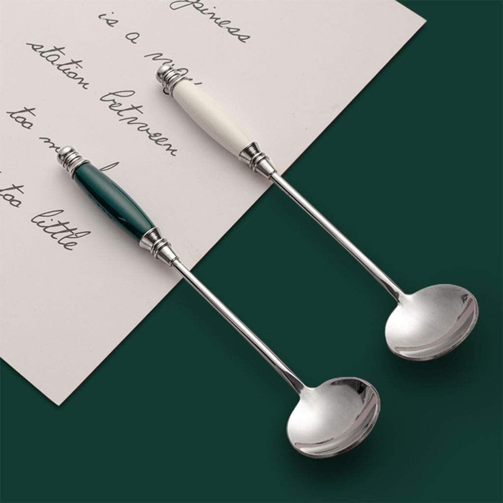 Löffel Restaurants Kaffeelöffel Aus Edelstahl, Kleiner Retro-Löffel, Feiner Rühr-Dessertlöffel Für Die Heimküche, 1,18 Cm X 5,7 Esslöffel Hause(E)