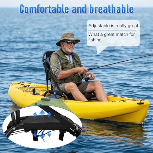 Asiento para Kayak con Marco de Aluminio y Respaldo, Adecuado para Kayak y Pesca miniatura 5