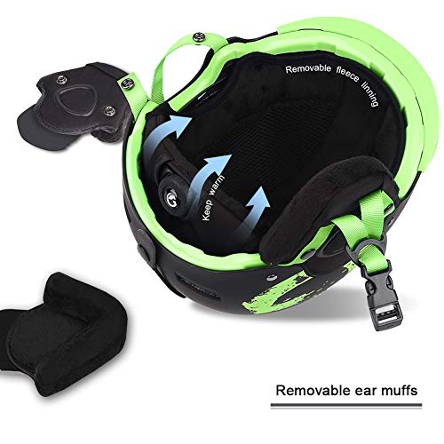 Ski-Snow Helmet for Men-Women-Youth-Kids - Snowboard Helmet Pass ASTM Certified Safety, 3 Sizes Options
