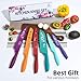UPTRUST Knife Set, 12-piece Kitchen Knife Set Nonstick Coated, Professional Kitchen Cutlery Set for Chef, Cooking, Camping, Outdoor, Gift