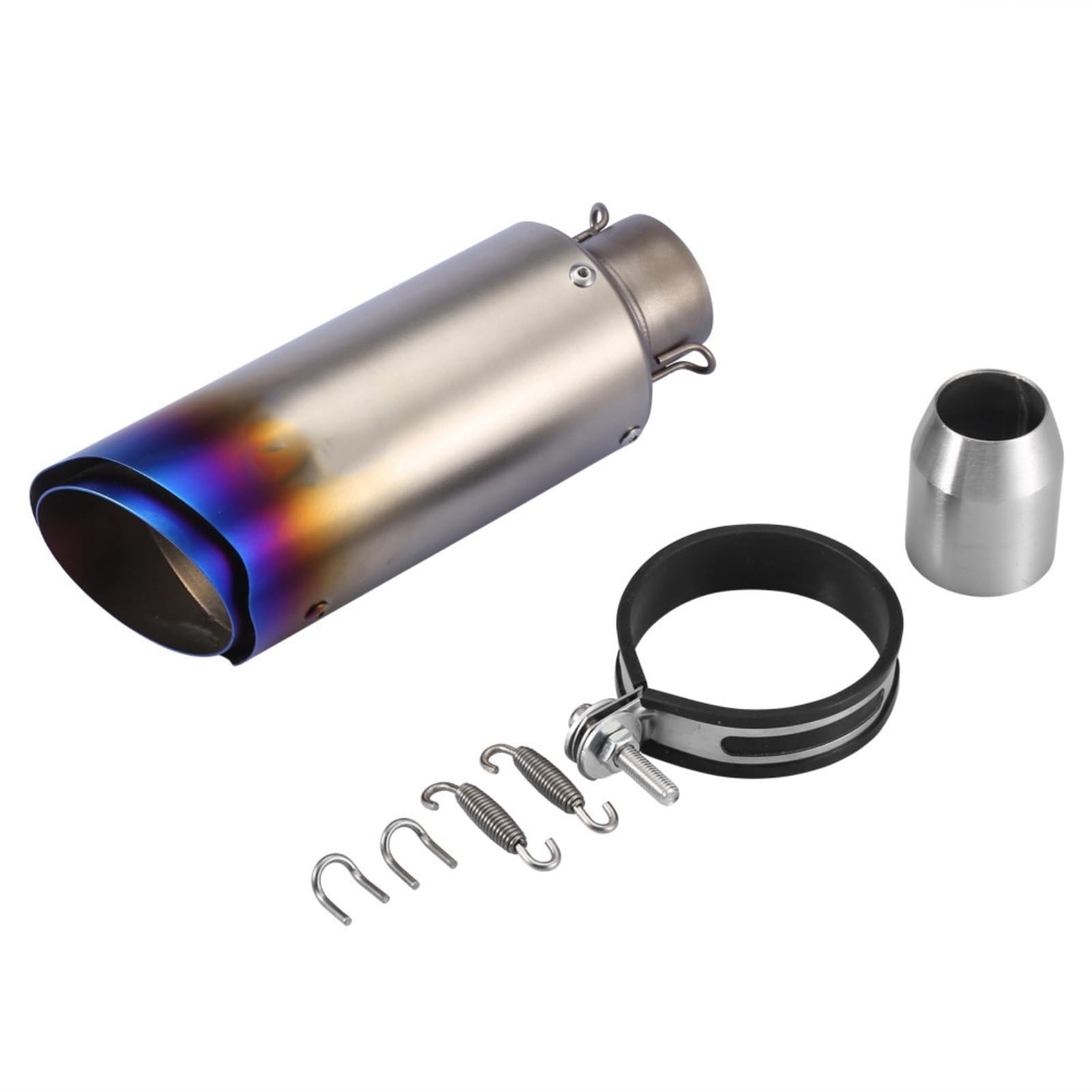 KSTE Escape Moto,51mm Terminales de Escape para Coche,Silenciador de Escape,Universal Trasero Tubo para Motocicletas de 51mm de Diámetro(KTtM Kawwasaki Yam-maha Hon-nda BMmW Suz-zuki)