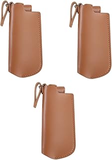 3 Pçs Estojo De Couro Igniter Acessórios Acessórios De Viagem Coleira De Couro Suporte De Isqueiro Capa De Isqueiro Capa De Isqueiro De Couro Capa Protetora De Couro Cinto De