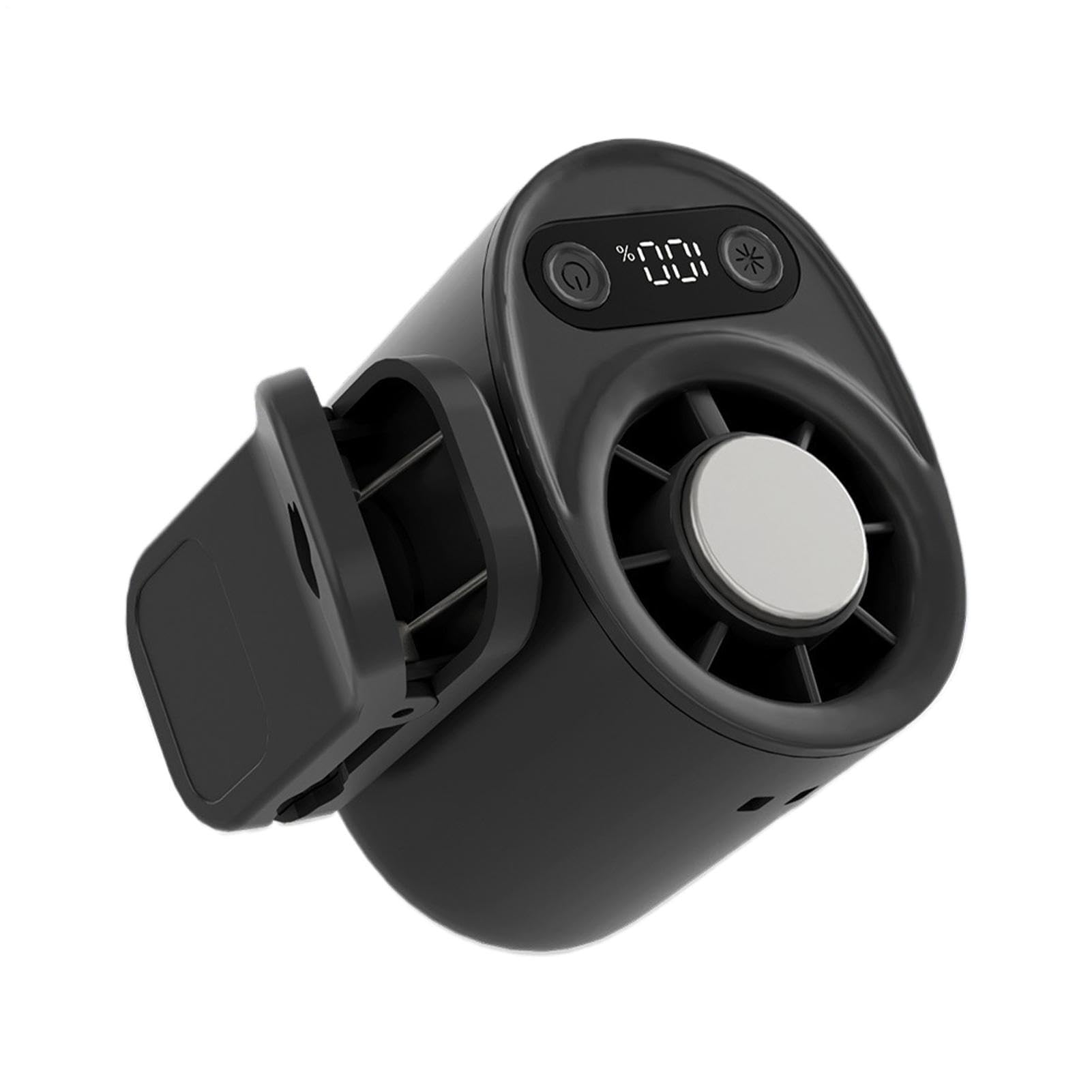 Mini ventilateur portable USB à clip avec affichage numérique LED pour voyage