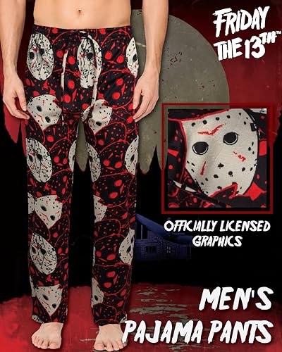 Friday the 13th Mens All Over Print Pajama Pant with Adjustable, Elastic Waistband - Plush Fleece Sleepwear2